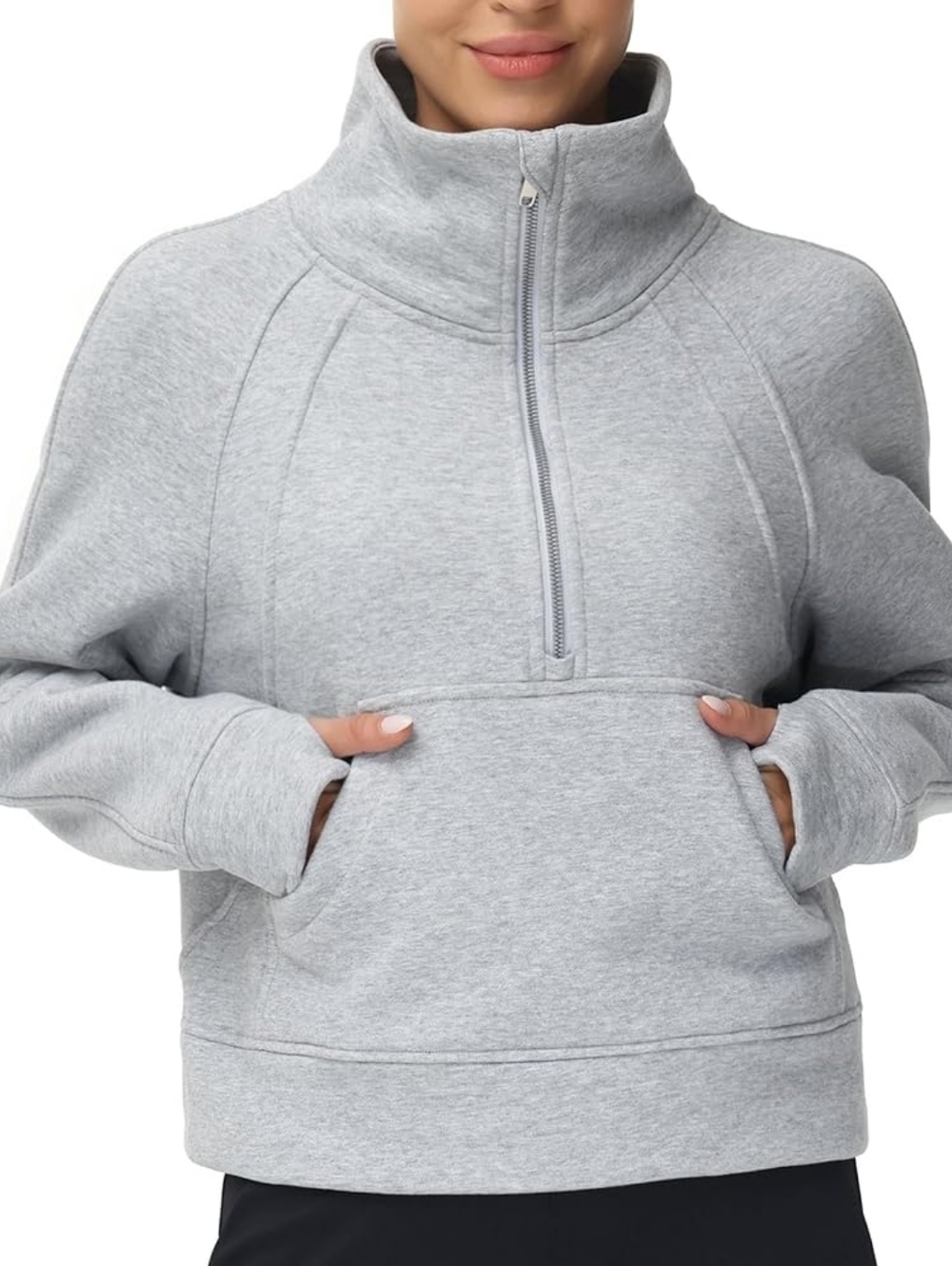 🆕️ The Gym People Half-Zip Mock Neck Pullover Sweater